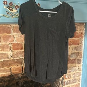 Market & Spruce Charcoal Blouse